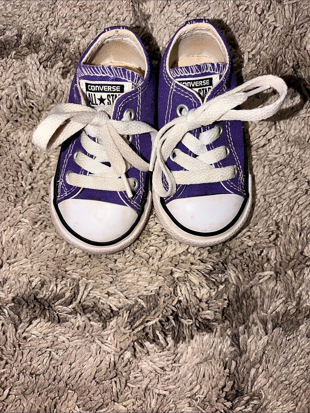 Converse Chuck Taylor All Star Purple & White Sneakers